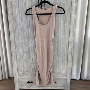 Monrow Ruched Mini Dress Racer Back
